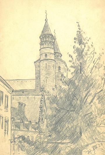 O.L.Vr.kerk noordzijde, 22 januari 1928